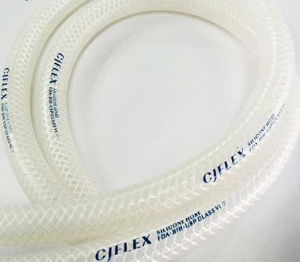 Glass Fiber Braided 1/4 Id Silicone Tubing / OD13.5mm Food Grade Silicone Pipe